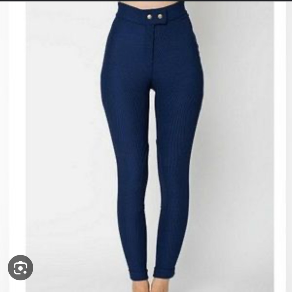 American apparel blue riding pants medium